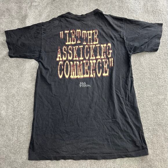 Vintage No Fear "Let The kicking Commence" Graphic Tee Shirt Size Large Y2K - Picture 1 of 9